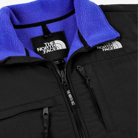 The North Face Men's Retro Denali Vest Gilet Men's Size L $150 Black Blue - Picture 3 of 12